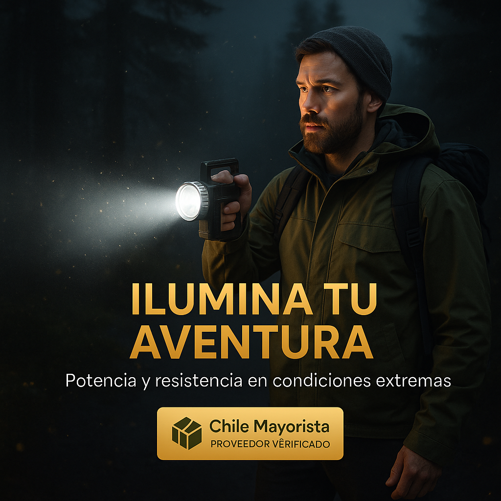 LINTERNA RECARGABLE CON MANILLA🔦⚡